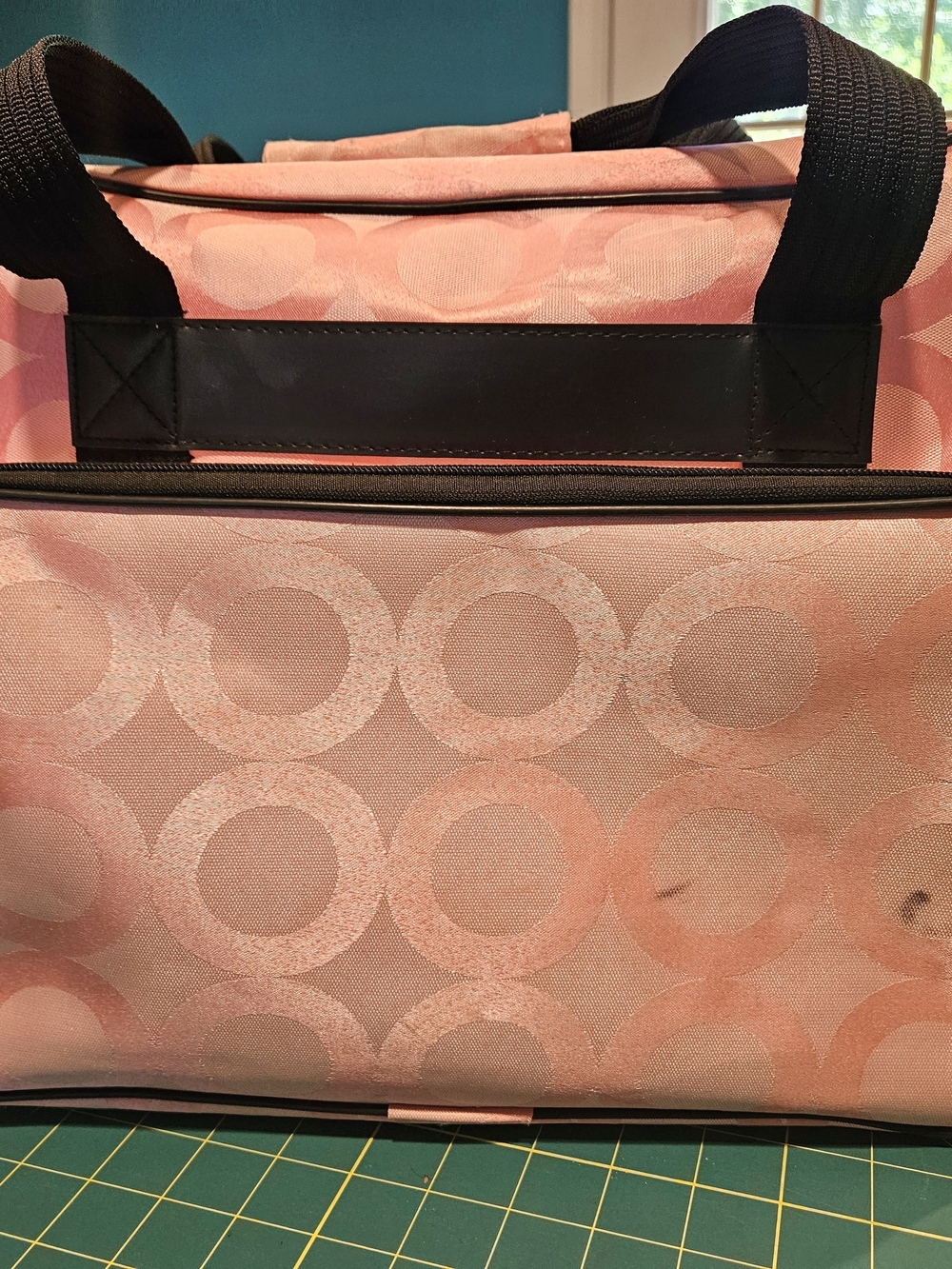 Janome Pink Circle Pattern Sewing Machine Tote Bag - Picture 2 of 11
